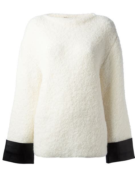 gucci contrast sweater jumper womens|net a porter Gucci.